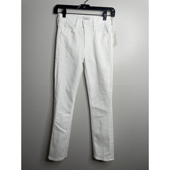 Mother Mid Rise Dazzler Ankle White Jeans Fairest of them All Size 23 NWT $198 - Picture 4 of 8